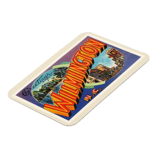 Wilmington #2 North Carolina NC Briefkaart- Magneet (Linkerzijde)