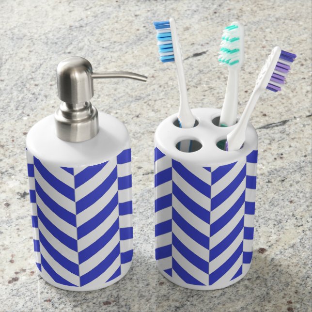 Wilmington Chevron Bath Set Badkamer Set (Voorkant)