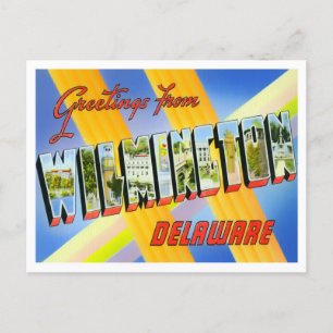 Wilmington, Delaware  Big Letters Briefkaart