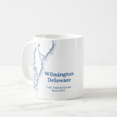 Wilmington Delaware Gift Koffiemok (Voorkant links)