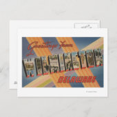 Wilmington, Delaware - Grote letterscènes Briefkaart (Voorkant / Achterkant)