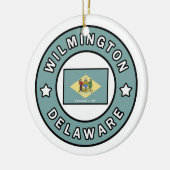 Wilmington Delaware Keramisch Ornament (Links)
