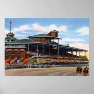 Wilmington Delaware Park Race Track Poster