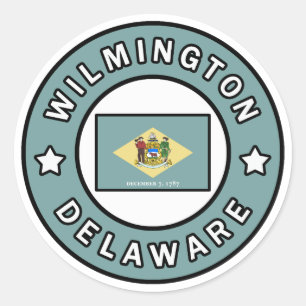 Wilmington Delaware Ronde Sticker