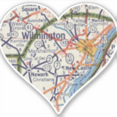 Wilmington  kaart sticker (Voorkant)