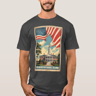 Wilmington Manor Delaware VS Vintage Reis Toerisme T-shirt