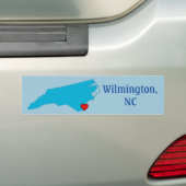 Wilmington, NC Bumpersticker (Op auto)