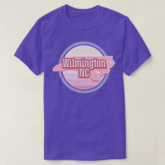 Wilmington NC De ROZE T-shirt (Design voorkant)