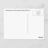 Wilmington, NC Nautical Chart Briefkaart (Achterkant)