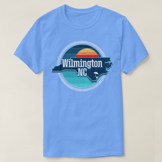 Wilmington NC The BLUE T-shirt (Design voorkant)