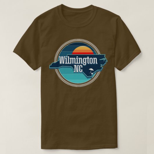 Wilmington NC The BLUE T-shirt (Design voorkant)