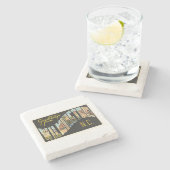 Wilmington North Carolina NC Old Briefkaart- Stenen Onderzetter (Zijkant)