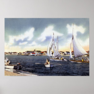 Wilmington North Carolina Sailing Poster