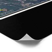 Wilmington North Carolina Satellite Poster Map (Coin)