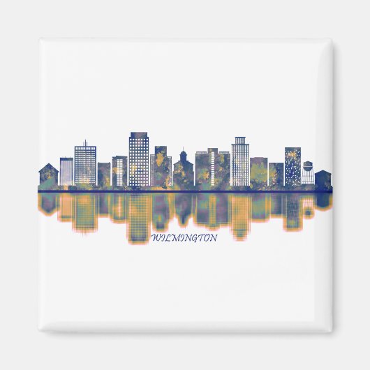 Wilmington Skyline Magneet (Voorkant)