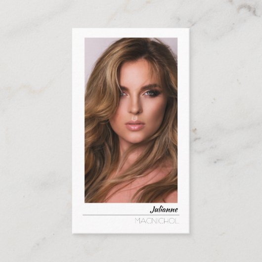 Wilshire Actor Model | Carte de visite professionn (Devant)