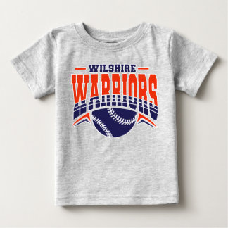 Wilshire Warriors Navy Baseball Logo