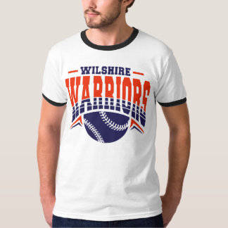 Wilshire Warriors Navy Baseball Logo T-shirt