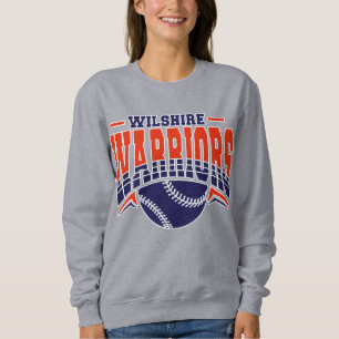 Wilshire Warriors Navy Baseball Logo Trui