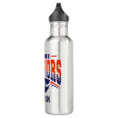 Wilshire Warriors Navy Baseball Logo Waterfles (Rechts)