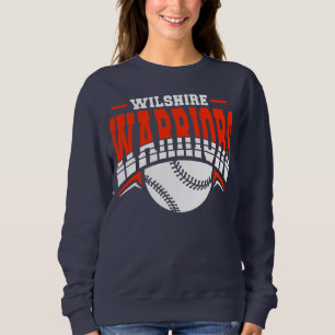 Wilshire Warriors White Baseball Logo Trui