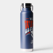 Wilshire Warriors White Baseball Logo Waterfles (Voorkant)