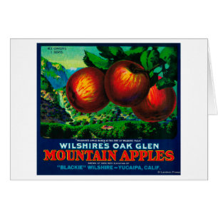 Wilshire's Oak Glen Apple Crate Étiquette