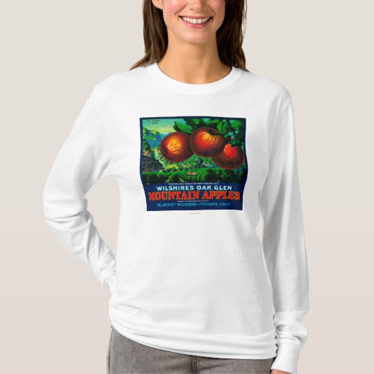 Wilshire's Oak Glen Apple Crate Label T-shirt (Voorkant)