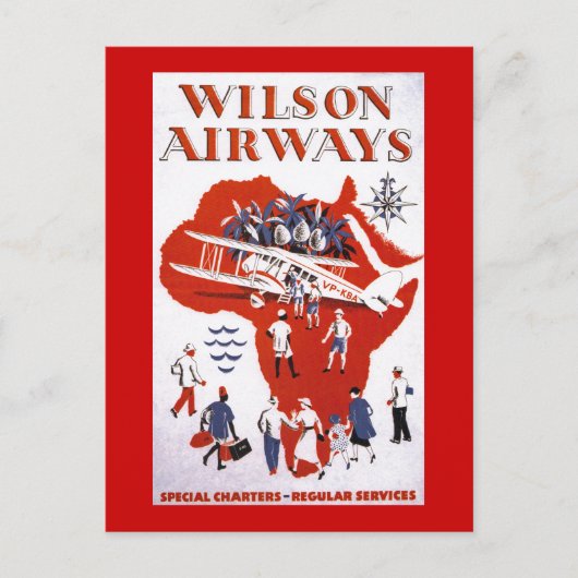 Wilson Airways ~ Africa Briefkaart (Voorkant)