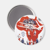 Wilson Airways ~ Africa Magneet (Voorkant / Achterkant)