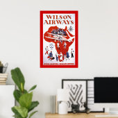 Wilson Airways ~ Africa Poster (Thuiskantoor)