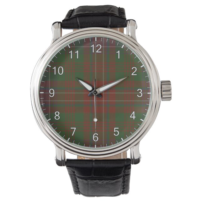 Wilson Clan Tartan Horloge (Voorkant)