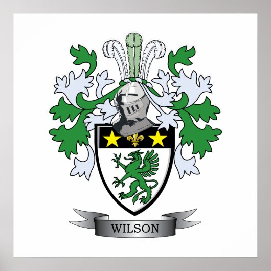 Wilson Coat of Arms Poster (Voorkant)
