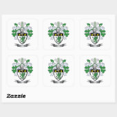 Wilson Coat of Arms Vierkante Sticker (Vel)