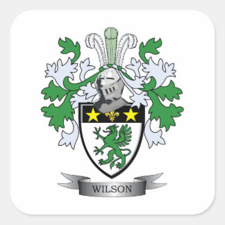 Wilson Coat of Arms Vierkante Sticker