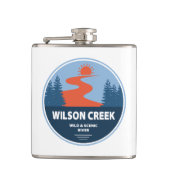 Wilson Creek Wild en Schilderachtig River North Ca Heupfles (Voorkant)