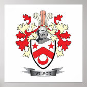 Wilson Family Crest Coat. Poster (Voorkant)
