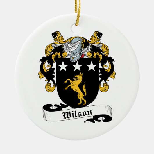 Wilson Family Crest Keramisch Ornament (Voorkant)