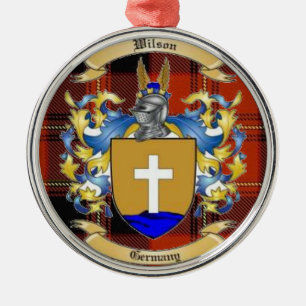 Wilson Family Crest* Metalen Ornament