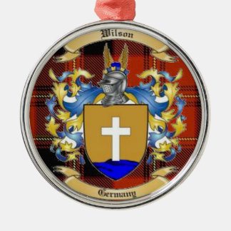 Wilson Family Crest* Metalen Ornament