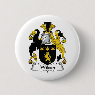 Wilson Family Crest Ronde Button 5,7 Cm