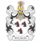 Wilson Family Crest Sticker (Voorkant)