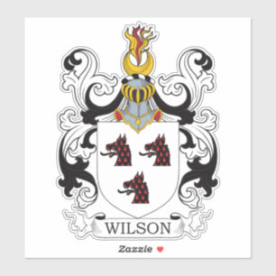Wilson Family Crest Sticker