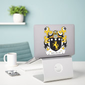 Wilson Family Crest Sticker (Laptop op bureau)