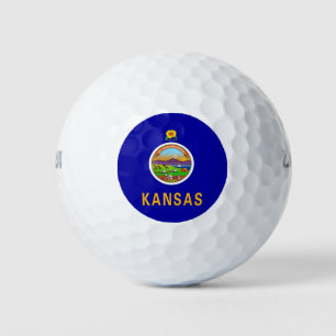 Wilson Golf Ball met vlag van Kansas, Verenigde St Golfballen