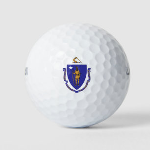Wilson Golf Ball met vlag van Massachusetts, Veren Golfballen
