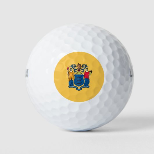 Wilson Golf Ball met vlag van New Jersey, Verenigd Golfballen (Voorkant)
