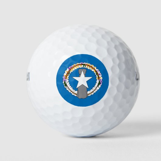 Wilson Golf Ball met vlag van Noordelijke Mariana Golfballen (Voorkant)