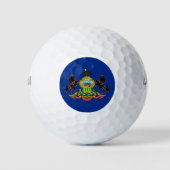 Wilson Golf Ball met vlag van Pennsylvania Golfballen (Voorkant)