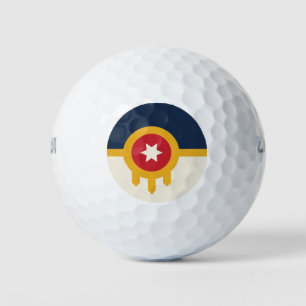 Wilson Golf Ball met vlag van Tulsa, Oklahoma Golfballen